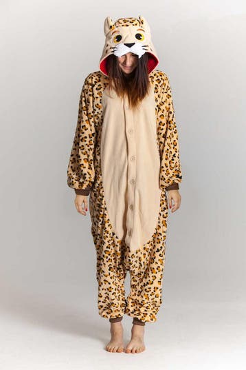 KIMU® Onesie Luipaard Pak 140-146-152 Luipaardpak Kostuum Pa, Ophalen of Verzenden, Nieuw, 146 t/m 152