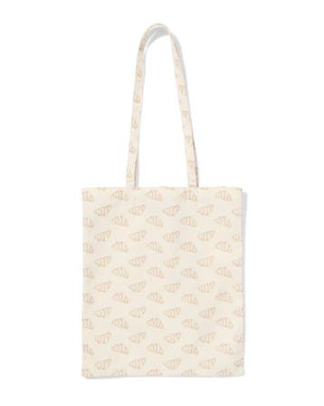 HEMA Canvas tas 36x42cm croissant, Verzenden, Nieuw