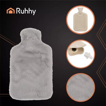 Ruhhy warmwaterkruik 3,5L – zachte pluche hoes, langdurig., Ophalen of Verzenden, Nieuw