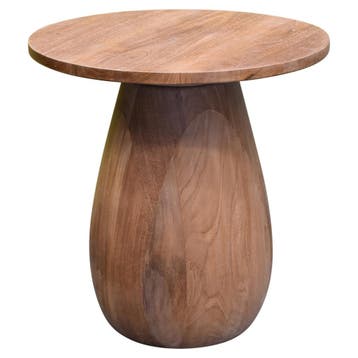 Madagascar bijzettafel 35x35xH40 cm, Tuin en Terras, Ophalen of Verzenden, Nieuw, Teakhout