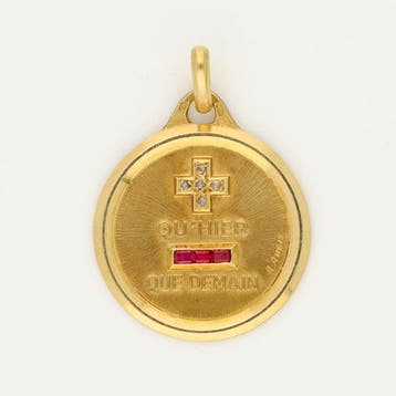 Hanger - 18 karaat Geel goud Diamant (Natuurlijk)
