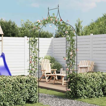 vidaXL Tuinboog speer ontwerp donkergroen, Tuin en Terras, Verzenden, Nieuw