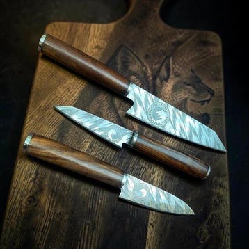 Keukenmes - Utility knife - Ambachtelijk vervaardigde, Antiek en Kunst