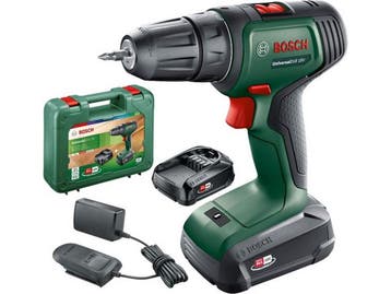 Bosch UniversalDrill 18V - Hamerboor - Draagtas - Zwart, Verzenden, Zo goed als nieuw