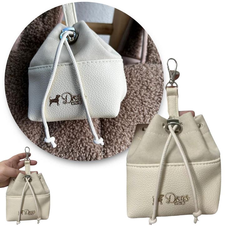 Voertasje Ecru (Hond, Poepzakjeshouder), Dieren en Toebehoren, Honden-accessoires, Nieuw, Ophalen of Verzenden
