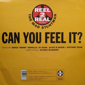 Reel 2 Real Featuring The Mad Stuntman - Can You Feel It?, Ophalen of Verzenden, Gebruikt