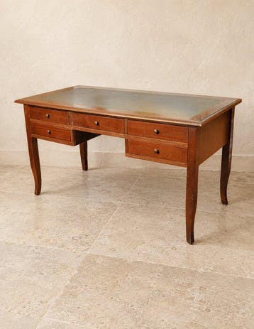 Scrittoio in stile Direttorio con piano decorato e cinque