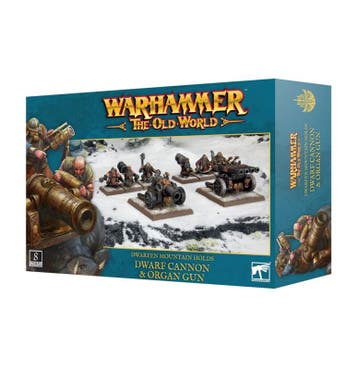 Dwarfen Mountain Holds Dwarf Cannon Organ Gun (warhammer, Ophalen of Verzenden, Nieuw