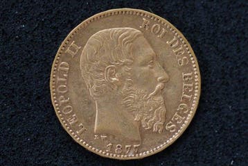 België. Leopold II. 20 Francs 1877