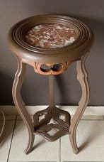 Gueridon - Hout, Marmer - Stijlvol driepootstatief