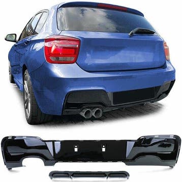 Diffuser performance look glanzend zwart passend voor BMW..., Verzenden, Nieuw