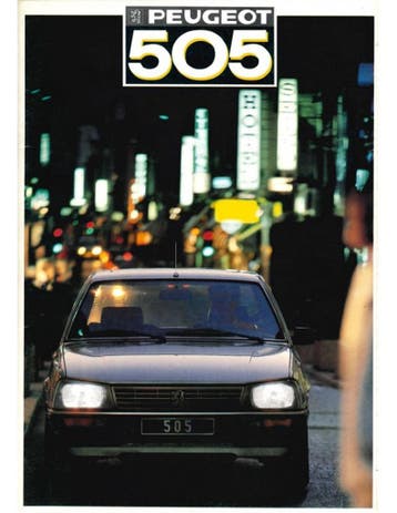 1987 PEUGEOT 505 SEDAN BROCHURE NEDERLANDS, Boeken, Ophalen of Verzenden, Nieuw