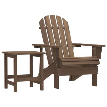 vidaXL Tuinstoel Adirondack met tafel massief vurenhout, Verzenden, Nieuw, Hout
