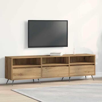 vidaXL TV-kast 150 x 30 x 44,5 cm artisanaal eikenkleurig, Minder dan 50 cm, Verzenden, Nieuw, Minder dan 100 cm