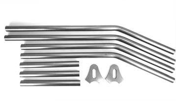Hardtail Buizen Kit , Blank Staal , 30mm , 25,4mm as, Motoren, Nieuw