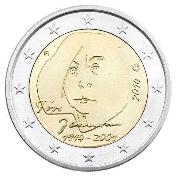 Finland 2 Euro Tove Jansson 2014, Postzegels en Munten, Munten | Europa | Euromunten, Verzenden