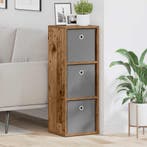 vidaXL Dressoir met lade Oudhout 30,5 x 27 x 84,5 cm, Minder dan 50 cm, Verzenden, Nieuw, 25 tot 50 cm