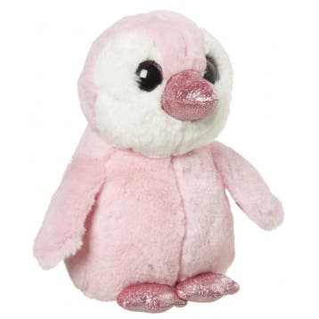 Nature Planet pluche pinguïn - roze - 18 cm - knuffel, Verzenden, Nieuw