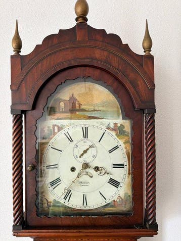 Staande klok - Thomson - Antiek - Mahonie - 1800-1850 -