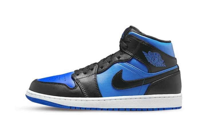 Jordan 1 Mid Black Royal Blue, Kleding | Heren, Schoenen