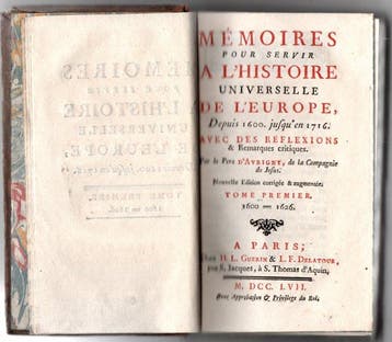 Père dAvrigny - Mémoires pour servir à lhistoire