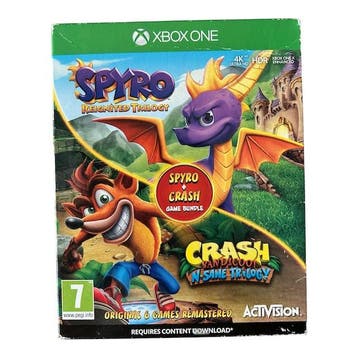 Spyro Reignited Trilogy + Crash Bandicoot N Sane Trilogy, Spelcomputers en Games, Verzenden, Nieuw