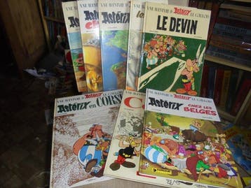 Astérix - 8x C - 8 Album - Eerste druk - 1966/1979, Boeken, Nieuw