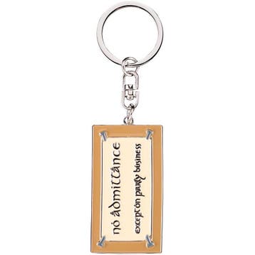 Lord of the Rings No Admittance Sign Sleutelhanger, Ophalen of Verzenden, Nieuw