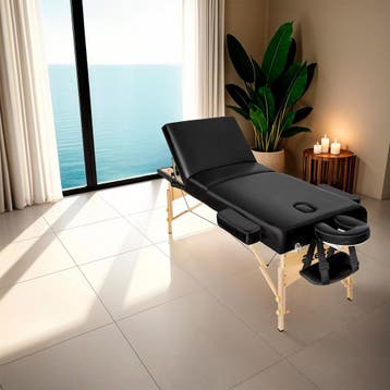 3-zones massagetafel met 10 cm matras en houten frame, Verzenden, Nieuw
