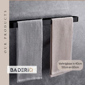 Nieuw Handdoekhouder Handdoekrek Zwart 60CM RVS, Ophalen of Verzenden, Nieuw, Zwart, Handdoekenrek