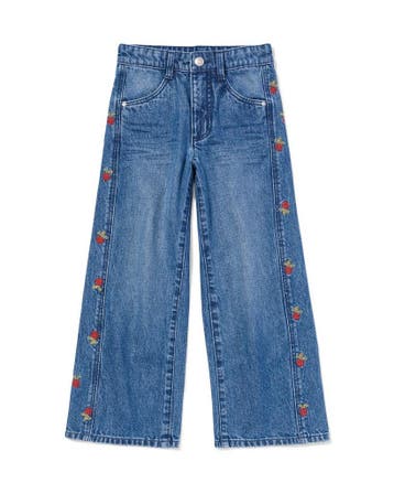 HEMA Kinderjeans wide fit radijs middenblauw, Verzenden, Nieuw