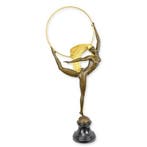 sculptuur, Sculpture, Stunning Art Deco Bronze Hoop Dancer –