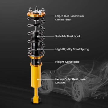 Schroefset veerpoten 4x geschikt voor Lexus IS300 2001-2005, Verzenden, Nieuw, Lexus