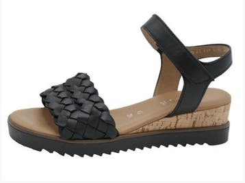 Gabor - maat 39 - sandalen zwart, Verzenden, Nieuw