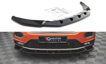 Voorspoiler V.2 VW T-Roc Glans Zwart, Ophalen of Verzenden, Nieuw