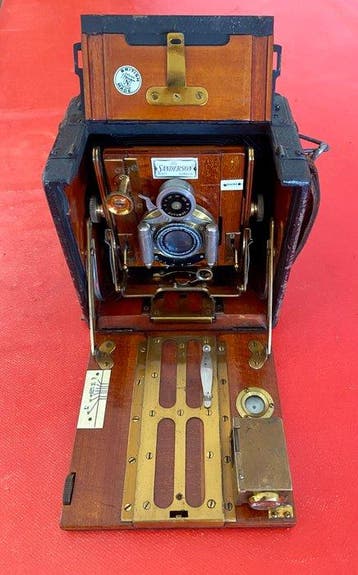 Sanderson Hand & Stand Camera (1/4 Plate Format) - Mahogany, Nieuw
