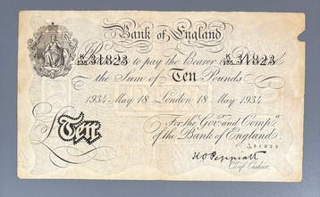 Groot-Brittannië. - 10 Pounds 1934 - Like Pick 336 -