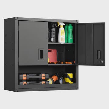 Metalen Wandkast 76x30x76cm - Afsluitbare Garage Opbergkast, Doe-het-zelf en Verbouw, Gereedschapskisten, Verzenden, Nieuw