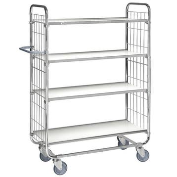 Order Picking Etagewagen Magazijnwagen 4 legplanken wagen, Ophalen of Verzenden