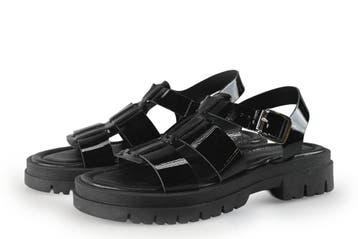 Sacha Sandalen in maat 38 Zwart, Verzenden, Zwart, Sandalen of Muiltjes, Zo goed als nieuw