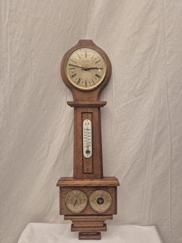 Vintage Banjo Barometer - Barometer - Hout, Antiek en Kunst