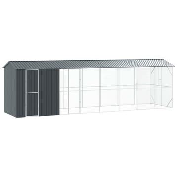 vidaXL Vogelkooi Antraciet 860 x 208 x 247 cm Gegalvaniseerd, Verzenden, Nieuw