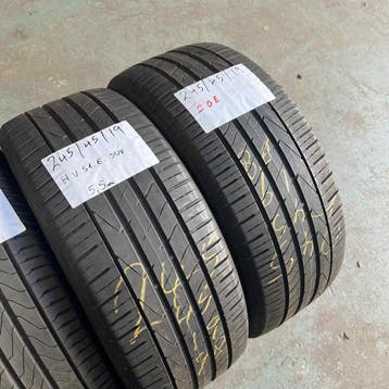 2 x Hankook 245-45-19 Zomerbanden 5,5mm, 19 inch, Ophalen of Verzenden, Band(en), Personenwagen