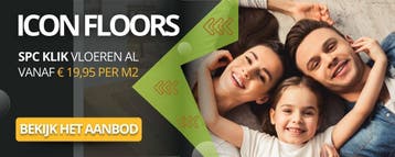 ICON SPC Click PVC vloer kopen - ALL-IN va. €39,- va. €25,-, Kunststof, Nieuw, 10 m² of meer, 10 tot 30 cm