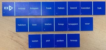 Taaldomino Meervoud Blauw 4, Verzenden, Nieuw