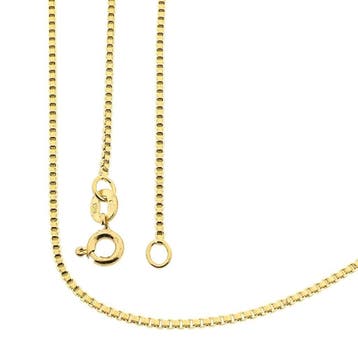 Gouden Venetiaanse schakelketting, Sieraden, Tassen en Uiterlijk, Kettingen, Ophalen of Verzenden, Gebruikt, Goud, Goud
