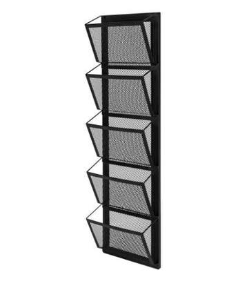 Wand Organizer met 5 Vakken – Zwart Documentenrek, Verzenden, Nieuw in verpakking