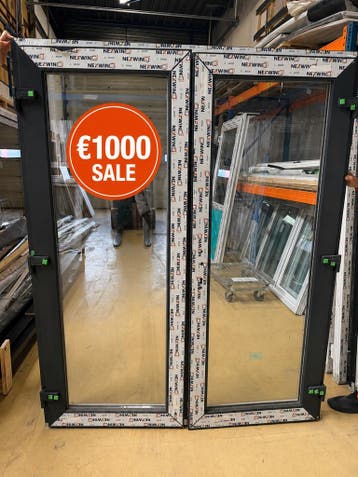 Actie Kunststof dubbele deuren vanaf €900!! OP=OP!, Kunststof, Deurkozijn, Nieuw, Ophalen of Verzenden
