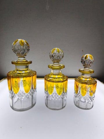Val Saint Lambert - Parfumfles (3) - Geslepen glas