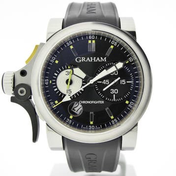 Graham Chronofighter Trigger 256; Automatisch heren horloge, Overige merken, Polshorloge, Kunststof, Ophalen of Verzenden